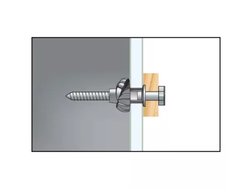 Univerzális nylon dübel + 7 x 65 hatlapfejű csavar FX 10 (5 db/cs)