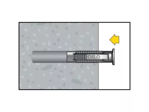 Univerzális nylon dübel + 8 x 80 hatlapfejű csavar FX 12 (2 db/cs)