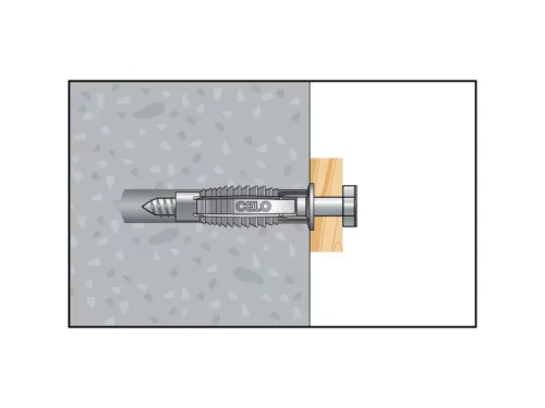 Univerzális nylon dübel + 8 x 80 hatlapfejű csavar FX 12 (2 db/cs)