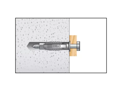 Univerzális nylon dübel + 8 x 80 hatlapfejű csavar FX 12 (2 db/cs)