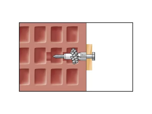 Univerzális műanyag dübel 12 x 72 + 8,0 x 90 facsavar MZ (2 db/cs)