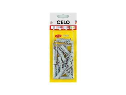 Celo 12 szárnyas dübel + 8 x 80 hatlapfejű csavar NF (2 db/cs)