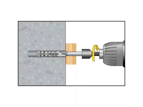 Szárnyas dübel F 14+SKS 10x90 (2 db/cs)