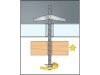 Rugós billenő ék M3 x 90 csavaros (2 db/cs)