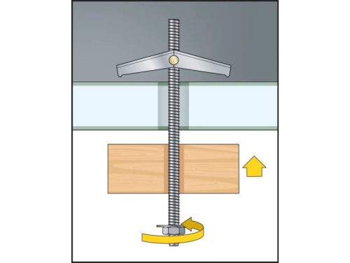 Rugós billenő ék M3 x 90 csavaros (2 db/cs)
