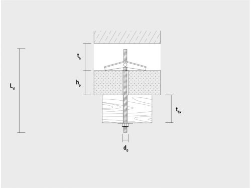 Rugós billenő ék M4 x 100 kampóval (2 db/cs)