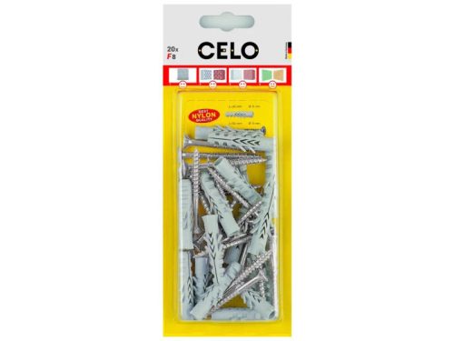 Celo 4 szárnyas dübel + 3 x 25 facsavar NF (20 db/cs)