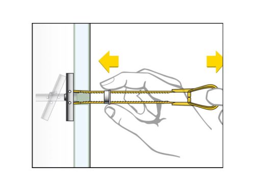Nagy teherbírású T elem gipszkartonhoz + M5 x 62 metrikus csavar BTL (4 db/cs)