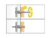 Nagy teherbírású T elem gipszkartonhoz + M5 x 62 metrikus csavar BTL (4 db/cs)