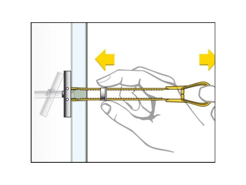 Nagy teherbírású T elem gipszkartonhoz + M6 x 62 metrikus csavar BTL (4 db/cs)
