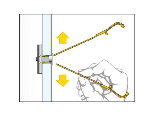Nagy teherbírású T elem gipszkartonhoz + M6 x 62 metrikus csavar BTL (4 db/cs)