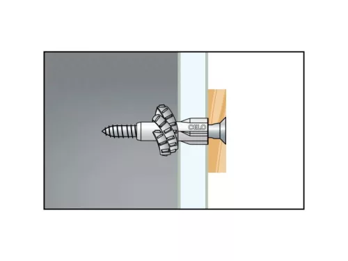 Univerzális galléros műanyag dübel 6 x 30 MZK (20 db/cs)