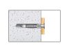 Univerzális galléros műanyag dübel 6 x 30 + 4,5 x 40 facsavar MZK (20 db/cs)