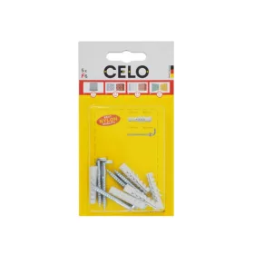 6 szárnyas dübel + 4,2 x 40 kampós csavar NF (5 db/cs)