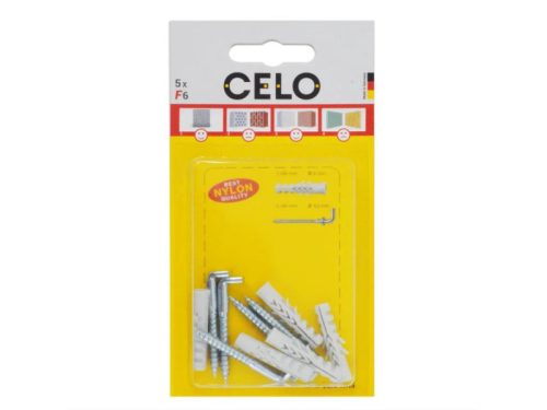 6 szárnyas dübel + 4,2 x 40 kampós csavar NF (5 db/cs)