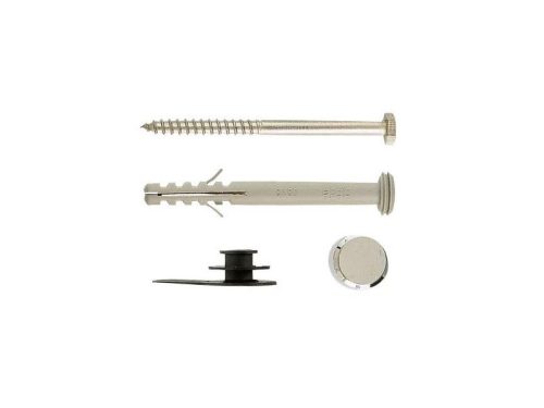 Nylon dübel, (2 db/cs) M5 x 70 dupla menetes csavar FX O 8 , (2 db/cs) nylon védő alátét, (2