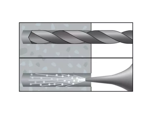 8 szárnyas dübel + 5,4 x 80 körkampós csavar NF (5 db/cs)