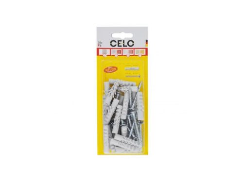 Celo 8 szárnyas dübel + 5 x 50 facsavar NF (20 db/cs)