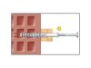 Celo süllyesztett gallérú dübel hatlapfejű integrált alátétes csavarral 8 x 80 MFR SB (4 db/cs)