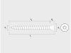 Faforgácslap csavar 3,0 x 17 mm Velox, teljes menetes, PZ, fehér cink (300 db/cs)