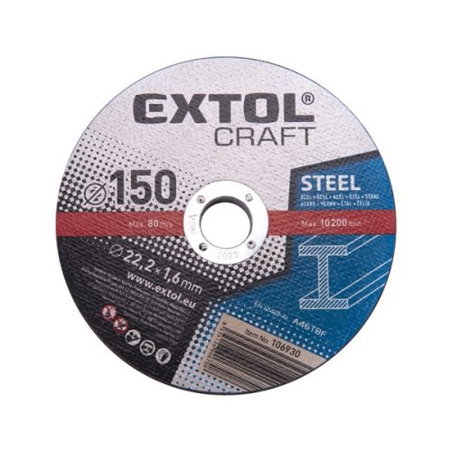 Extol Craft vágókorong fémhez 150×1,6×22,2mm