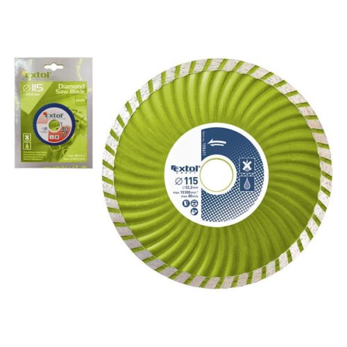 Extol Craft gyémánt vágókorong turbo 230×2,7×22,2mm