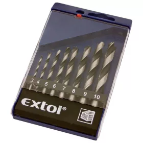 Extol Craft fafúró készlet 8 részes 3-10 mm