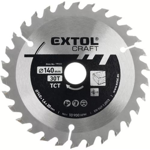 Extol Craft körfűrészlap, keményfémlapkás, 185×30x2,7 mm, T36