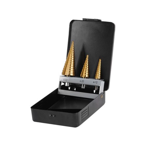 Extol Craft lépcsős fémfúró készlet, 4-32mm, 3 részes