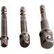 Extol Craft dugókulcs adapter készlet 3db-os 1/4" - 3/8" - 1/2", befogás: 1/4" hatszög
