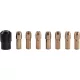 Extol Craft befogó tokmány készlet, 8 db, befogás: 1-1,6-2-2,3-3-2x3,2 mm, M8×0,75 mm