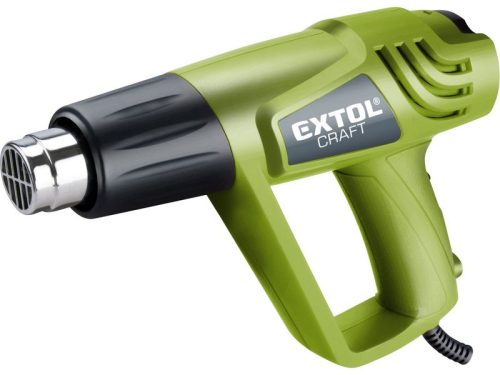 Extol Craft hőlégfúvó, két fokozat, 1000W/2000W, 350/550°C, 300/500 L/perc, kofferben, tartozékok