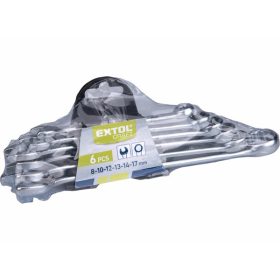Extol Craft csillag-villás kulcs készlet, 6db, 8-17mm, műanyag tartóban