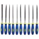Extol Craft tűreszelő készlet ergonóm nyéllel 10db, 140mm