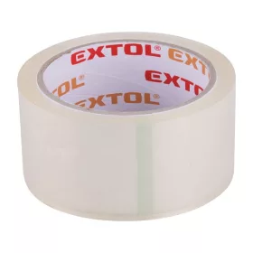 Extol Craft ragasztószalag áttetsző, csendes lefutású (low noise) 48mm×40m, vastagság: 0,046mm