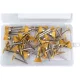 Extol Craft mini drótkorong készlet 3,2 mm befogás, 45 db, 3 féle fazékkefe, rezezett acélszál