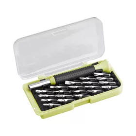 Extol Craft órás csavarhúzó készlet 22 db CV bittel lapos 1,5-3mm, PH000-PH1, PZ0-PZ1, torx T6-20
