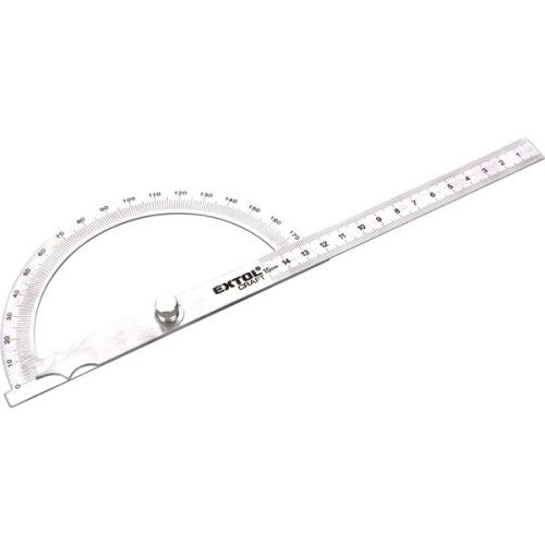 Extol Craft szögmérő/vonalzó, lakatos, 278 mm, 0° -180°, 1,3 mm