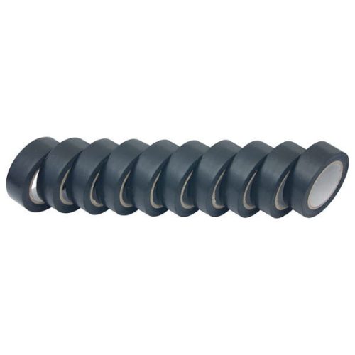 Extol Craft szigetelő szalag, 10db-os, fekete 19mm×10m