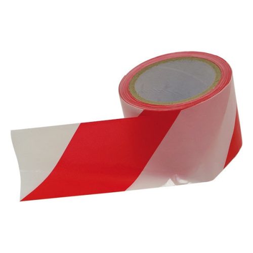 Extol Craft jelölő szalag, piros-fehér 75mm×100m, polietilén