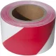 Extol Craft jelölő szalag, piros-fehér 75mm×250m, polietilén (kordonszalag)