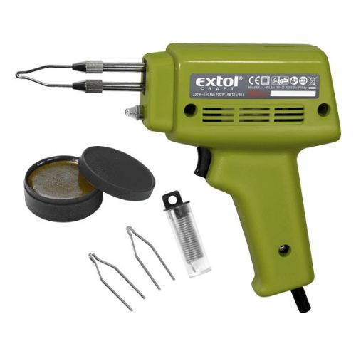 Extol Craft forrasztópisztoly kofferban, 230V~50 Hz, 100W