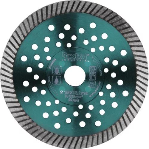 Extol Industrial gyémánt vágókorong, ipari korong,TURBO, 115×22,2mm