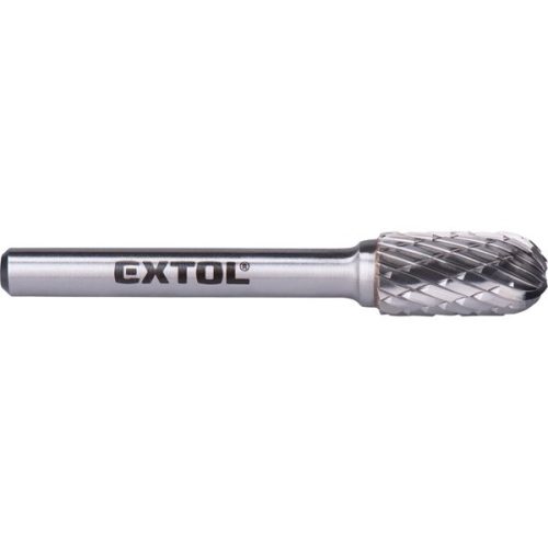 Extol Industrial keményfém turbómaró (rotormaró), hengeres, kerek orrú, átmérő 10×20mm/szár 6mm