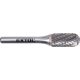 Extol Industrial keményfém turbómaró, hengeres, kerekorrú, átmérő 12×25mm/szár 6mm, keresztfogazás