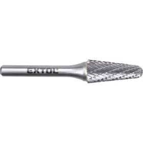 Extol Industrial keményfém turbómaró, kúpos, 12×28mm/szár 6mm, keresztfogazás