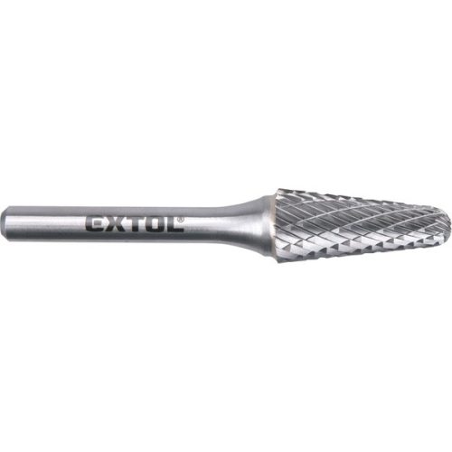 Extol Industrial keményfém turbómaró, kúpos, 12×28mm/szár 6mm, keresztfogazás