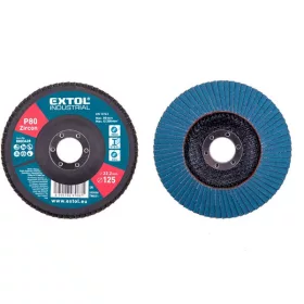 Extol Industrial lamellás csiszoló INOX, acél és ALU munkadarabok csiszolására, 125×22mm P60