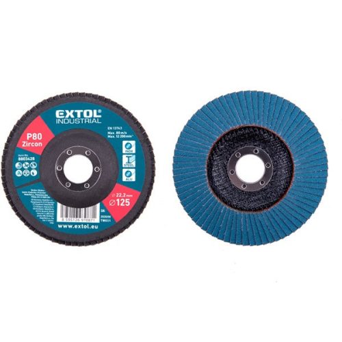 Extol Industrial lamellás csiszoló INOX, acél és ALU munkadarabok csiszolására, 125×22mm P80