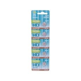 Extol Light gombelem készlet 5 db, alkáli, 1,5V, (LR1130)
